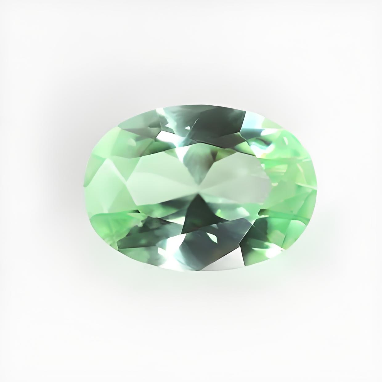 蛋形绿色刚玉裸石批发 椭圆形彩色宝石尖底戒面钻戒主石