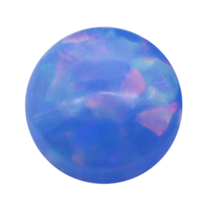 圆形平底素面火彩合成合成澳宝 欧泊裸石戒面饰品钻FH14