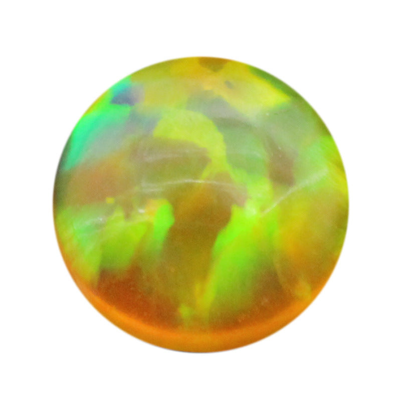 圆形多色人造合成澳宝宝石 OPAL平底素面澳宝裸石FI08