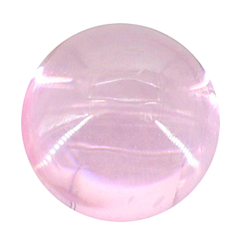 圆形平底素面粉红色锆石裸石 光面人造CZ彩色宝石戒面