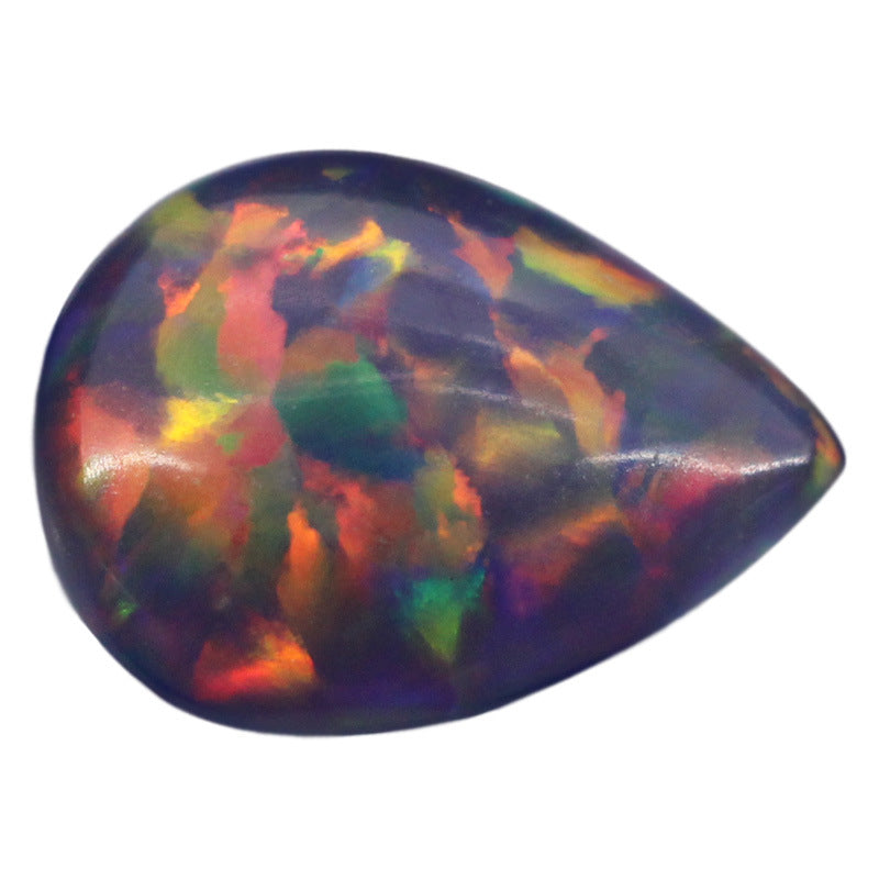 梨形合成澳宝宝石戒面裸石OPAL 水滴形欧泊石人造FI12