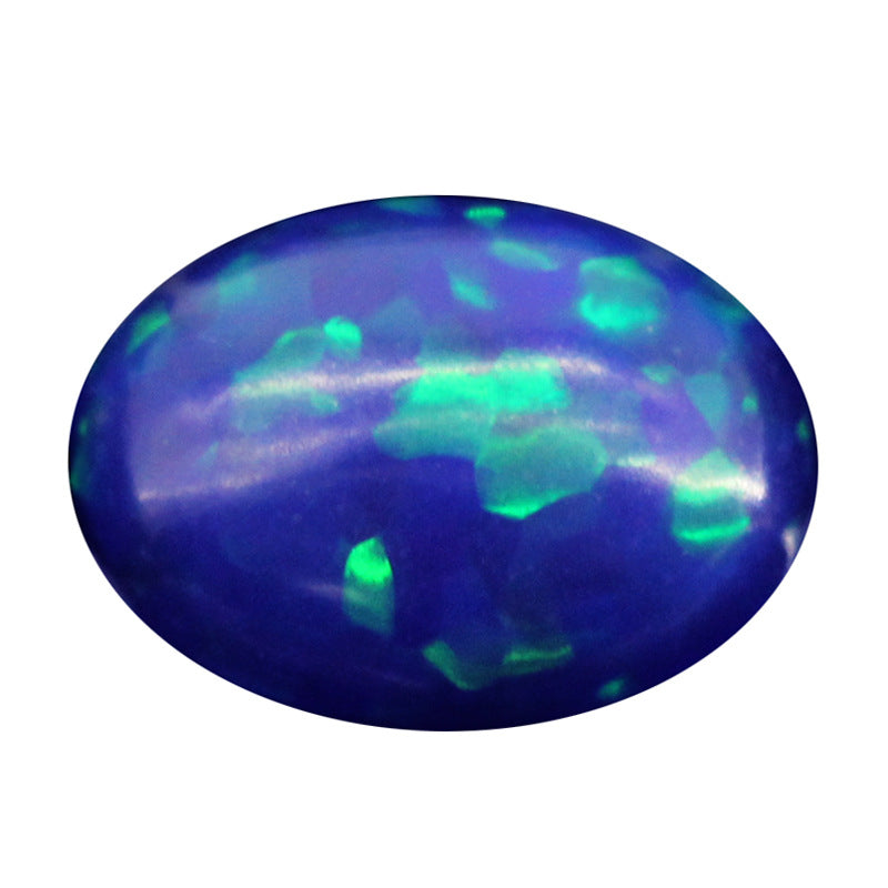 蛋形平底素面欧泊石宝石OPAL 椭圆形人造合成澳宝FH09