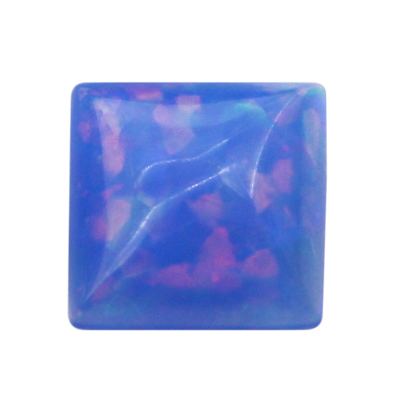 正方形直角合成欧泊石裸石 平底素面OPAL合成澳宝FH14