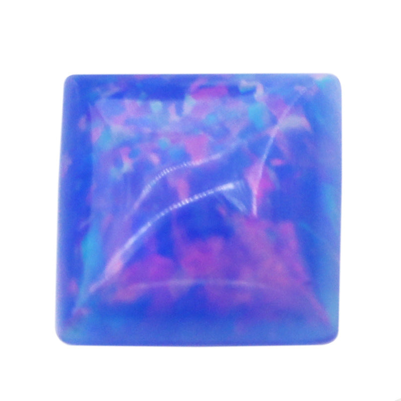 正方形合成欧泊半宝石裸石 公主方平底素面合成澳宝FI03