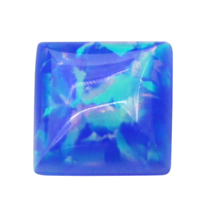 正方形直角人造合成澳宝裸石 公主方平底素面欧泊石FI02