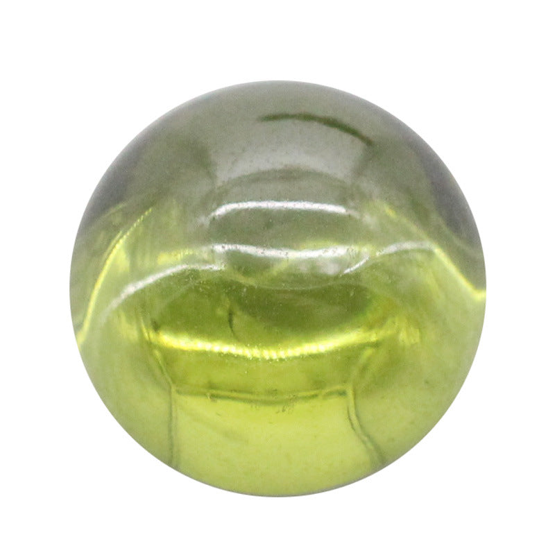 圆形平底素面橄榄绿色锆石裸石 人造CZ宝石弧面光面散珠