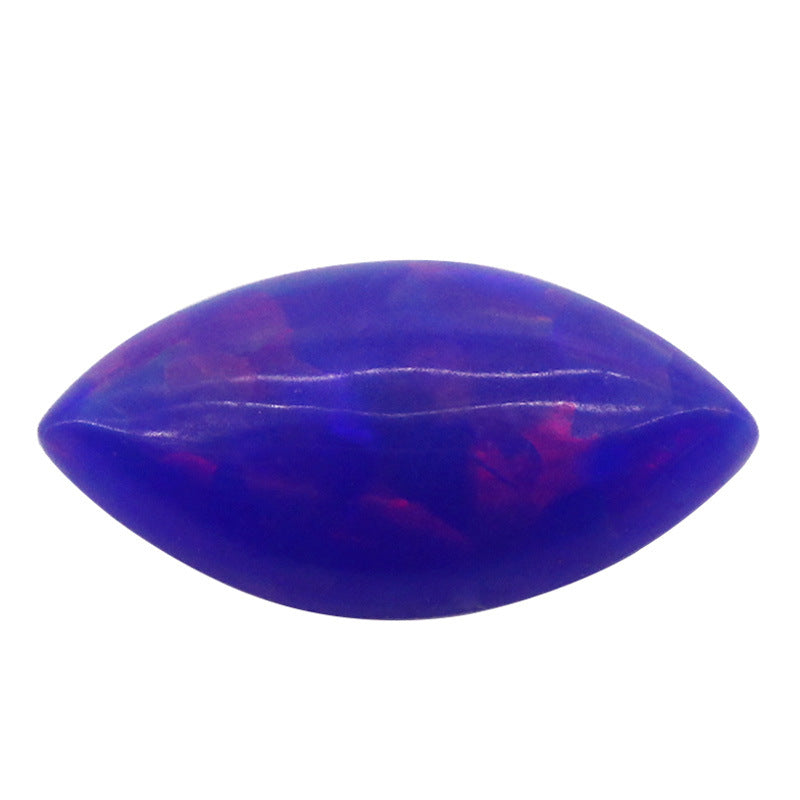 马眼平底素面人造欧泊半宝石 树叶形合成澳宝裸石钻FH21