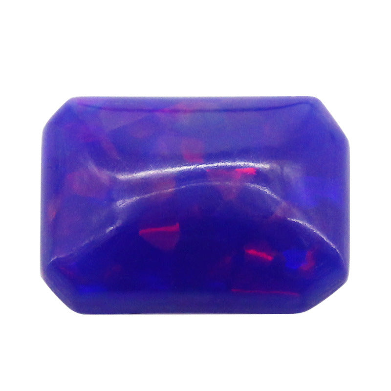 长方倒角平底素面人造欧泊石 小八角澳宝宝石裸石FH21