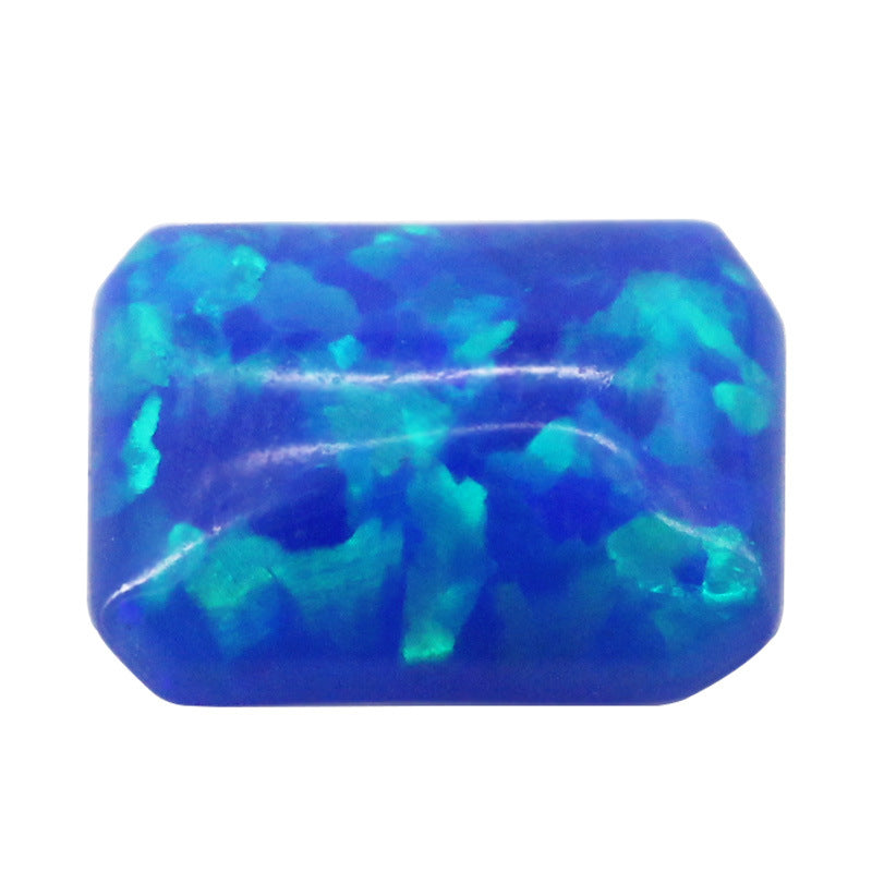 长方倒角人造合成澳宝宝石裸石小八角平底素面欧泊石FI01