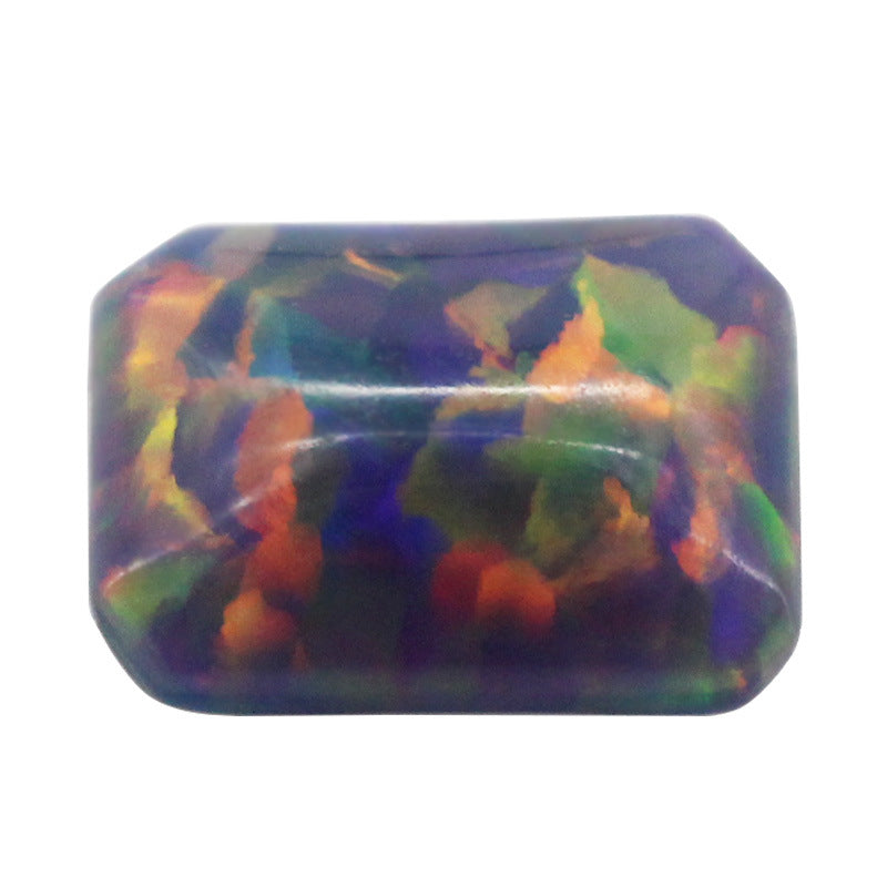 长方倒角合成合成澳宝裸石OPAL 平底素面欧泊石宝石FI12