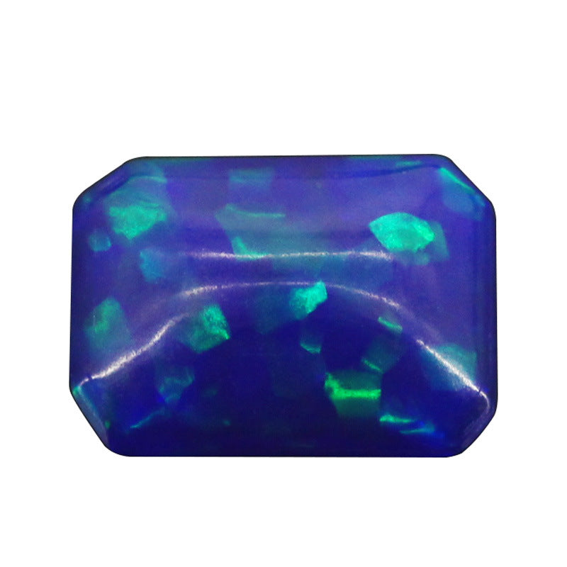 长方倒角合成欧泊石宝石 小八角平底素面合成澳宝FH09