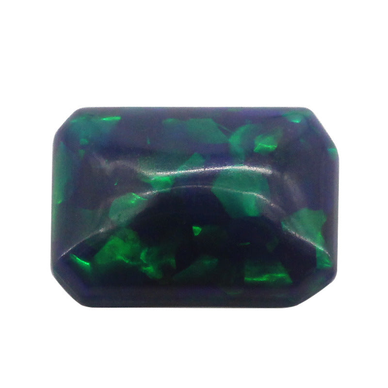 长方倒角人造合成澳宝OPAL 平底素面欧泊石裸石钻FH10