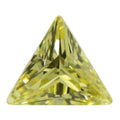 三角形直角橄榄黄锆石裸石 直三角人造彩色皓石宝石裸钻