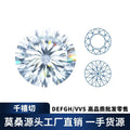 梧州宝石源头工厂莫桑特殊切工千禧切裸石1克拉批发DEF色精致
