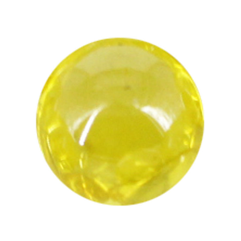 圆珠球形金黄色锆石裸石 人造彩色宝石光珠镶珠宝首饰品