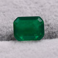 水晶拼碧玺玻璃 长方倒角切割 深祖母绿 仿天然合成彩宝