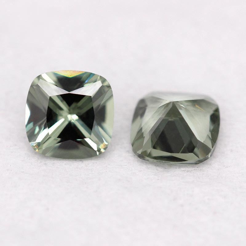 肥正方149#绿尖晶石裸石 人造尖晶宝石饰品绿色主石批发