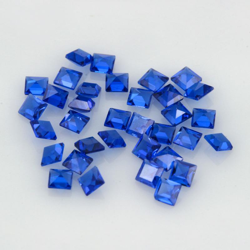 正方形直角车平113#蓝尖晶石 113号尖晶兰宝石裸石