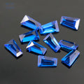 梯方113#尖晶蓝裸石批发 梯形人造113号蓝宝石首饰配石
