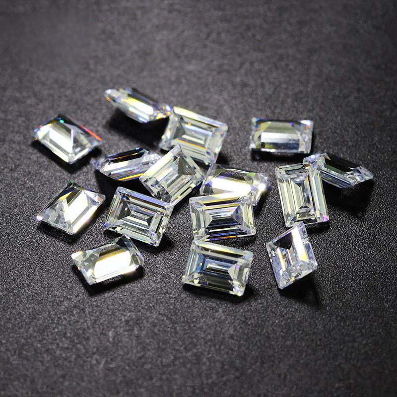 小长方形直角车平白色锆石 直梯形无色人造CZ裸石钻手表