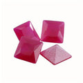 正方形直角5#红刚玉砂底 公主方沙底红宝石Ruby裸石批发