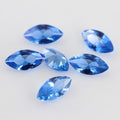 119#蓝尖晶石马眼形裸石 树叶形蓝宝石首饰配石尖底钻