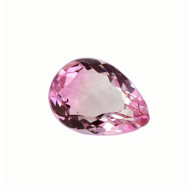 梨形西瓜碧玺裸石批发 水滴形玫红色渐变戒面人造BX08