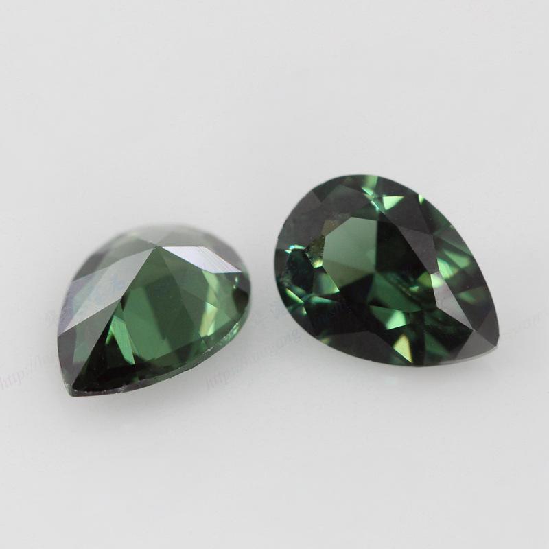 梨形152#尖晶石裸石钻批发 水滴形人造宝石尖底戒面DIY