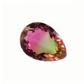 梨形合成西瓜碧玺裸石批发 水滴形彩色戒面宝石BX04