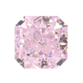 9A冰花切正方倒角高碳钻 小八角形浅粉色 锆石裸石戒面