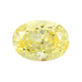 9A蛋形冰花切鹅黄色高碳钻 椭圆形锆石CZ裸石戒主石批发