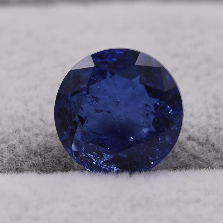 人造合成仿帕拉伊帕彩宝 玻璃面粘拼天然水晶底