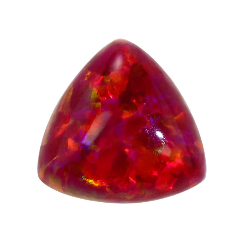 肥三角合成澳宝欧泊石裸石 红色人造OPAL蛋白石戒面OP45