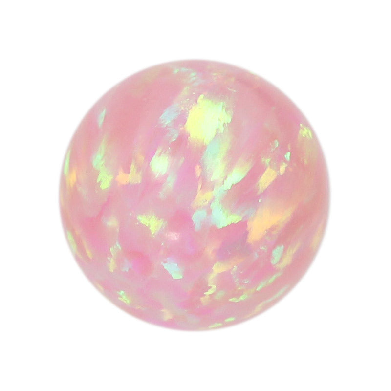 球形OPAL仿欧泊石宝石裸石 人造合成圆珠澳宝珠子OP08