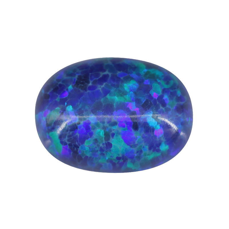 蛋形合成欧泊石OPAL裸石 戒面人造澳宝椭圆形平底OP14