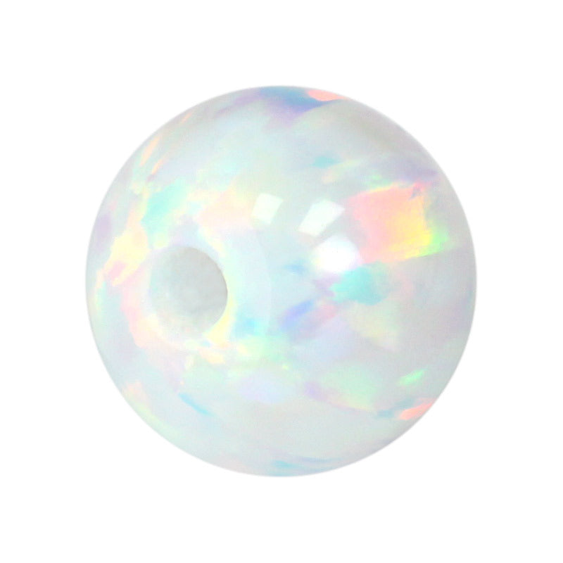 全孔球形OPAL仿欧泊石宝石人造合成圆珠澳宝圆珠子OP17