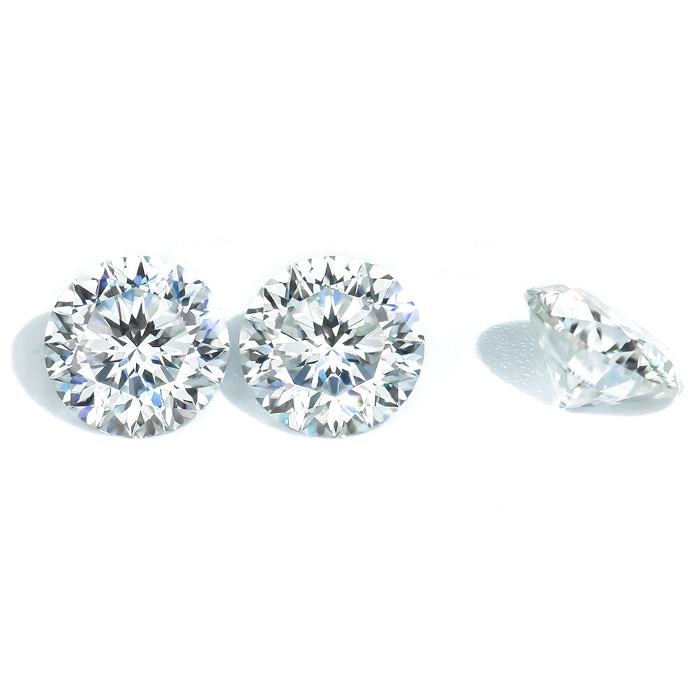 1克拉大钻石圆形VVS戒指祼钻HPHT实验室合成人工培育钻石