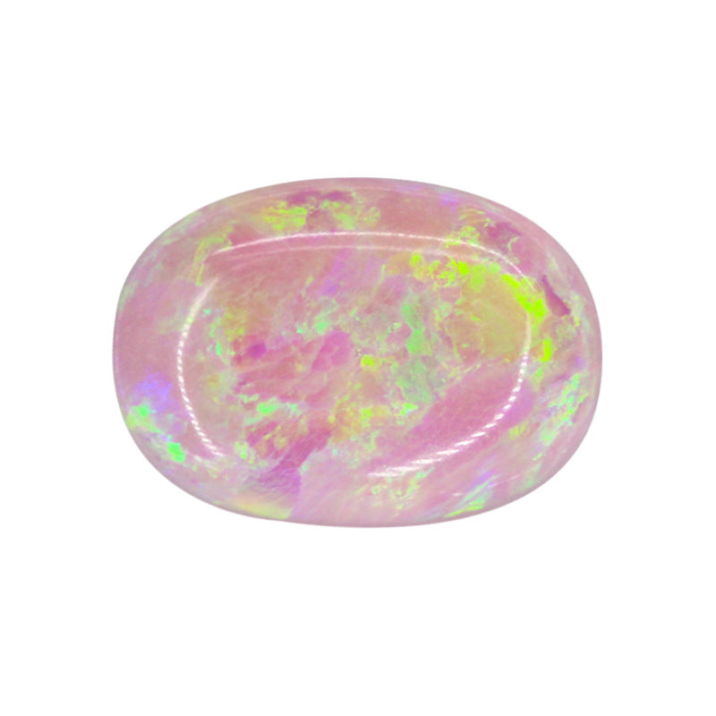 蛋形合成欧泊石OPAL裸石戒面人造澳宝椭圆形平底OP08