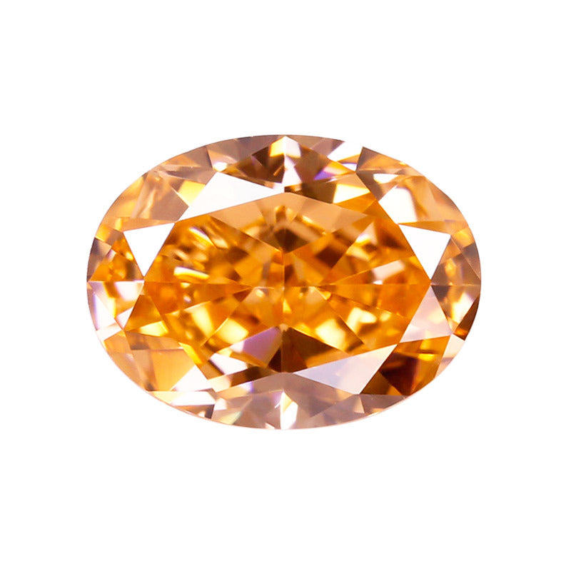 9A蛋形冰花切摩根色高碳钻 椭圆形锆石CZ裸石戒主石批发