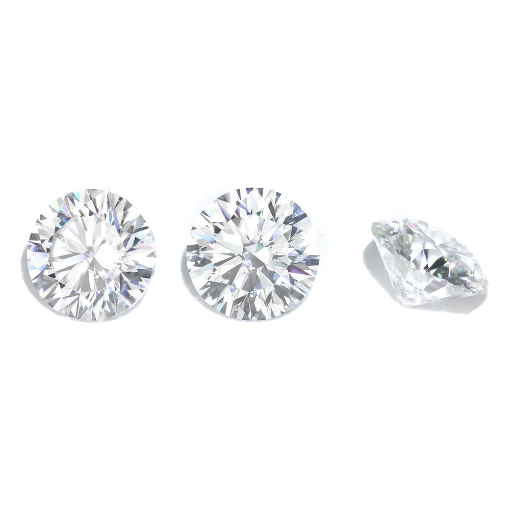 莫桑石D色十心十箭切工宝石吊坠主石人造合成碳硅石跨境莫桑供应