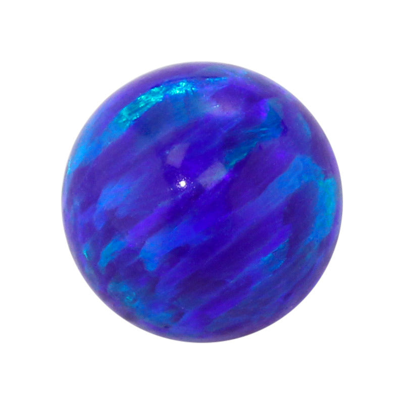 圆珠OPAL仿欧泊石宝石裸石 人造合成澳宝吊坠可打孔OP51