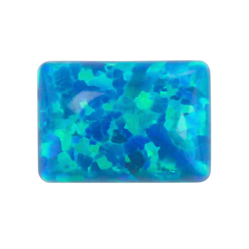 长方直角人造欧泊石 OPAL澳宝宝石裸石欧珀镶嵌戒面OP36