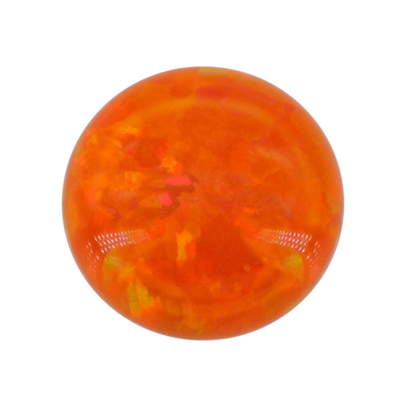 圆形平底仿欧泊石宝石OPAL裸石 人造合成澳宝#16A镶嵌