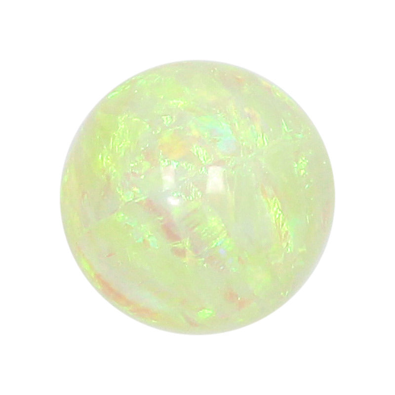 球形OPAL仿欧泊石宝石裸石 人造合成澳宝蛋白石圆珠OP12
