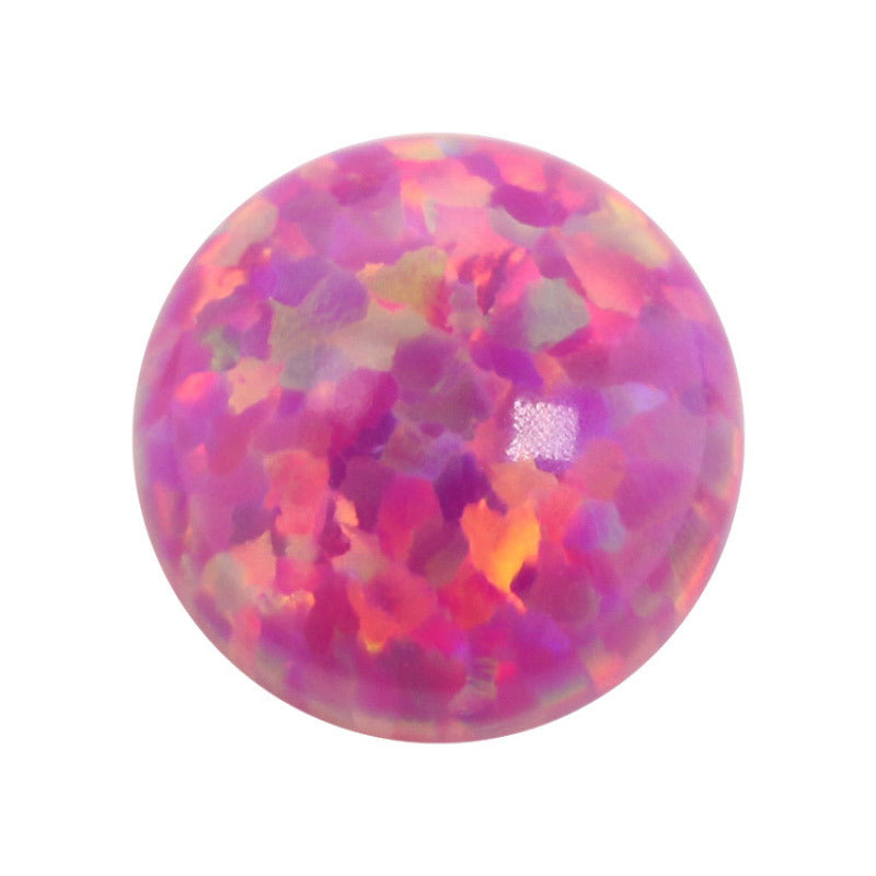 圆形平底人造澳宝仿欧泊石 OPAL合成宝石裸石欧珀OP22