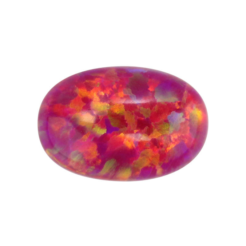 蛋形合成欧泊石OPAL裸石 戒面人造澳宝椭圆形平底OP23