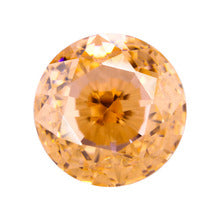 9A圆形摩根色冰花切高碳钻 锆石裸石戒面主石首饰 DIY