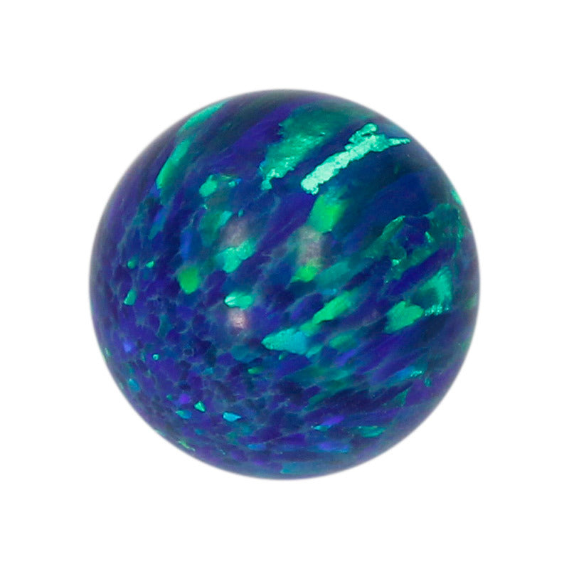 球形OPAL仿欧泊石宝石裸石 人造合成圆珠澳宝珠子OP13