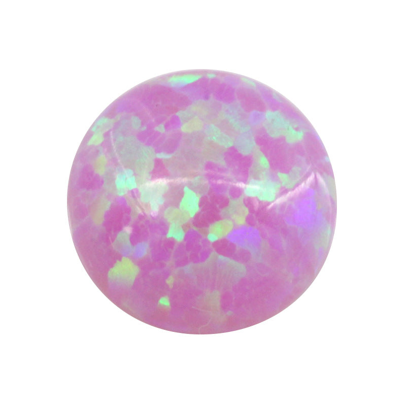 圆形平底仿欧泊石宝石裸石 人造合成宝石澳宝欧珀OP10