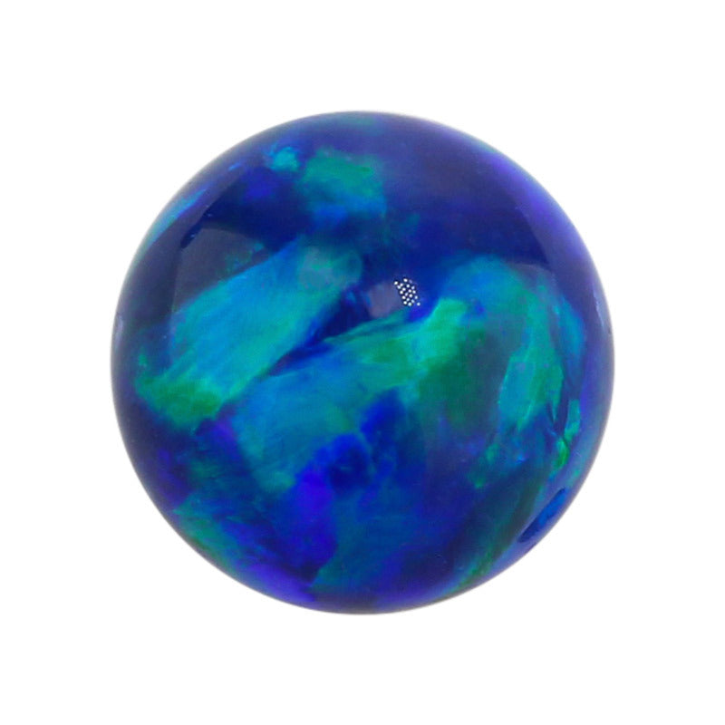 球形OPAL仿欧泊石宝石裸石 人造合成圆珠澳宝珠子OP14